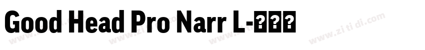 Good Head Pro Narr L字体转换
